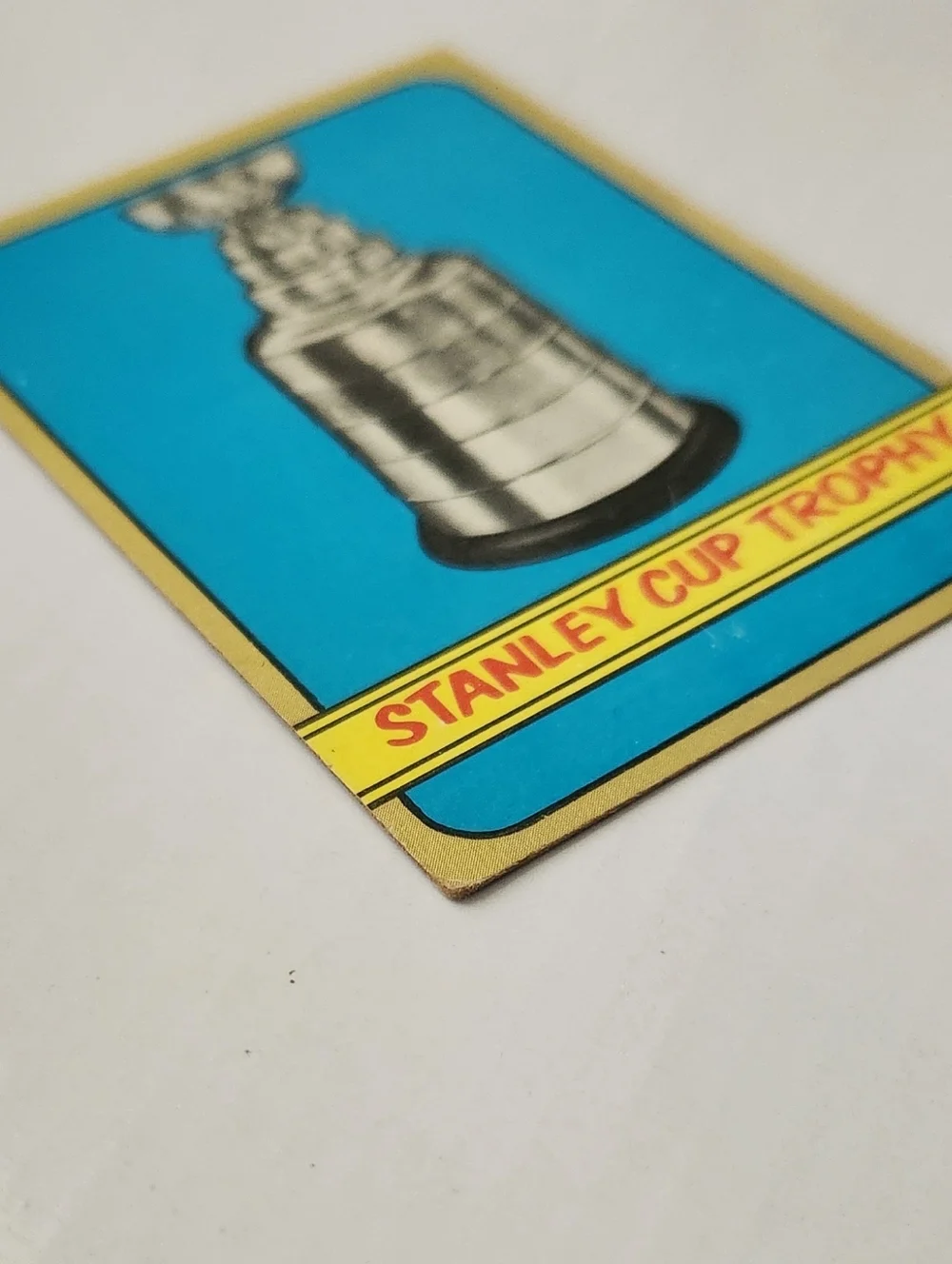 🏒 VINTAGE 1972 Topps Stanley Cup Trophy #8 Hockey Card - NHL History!